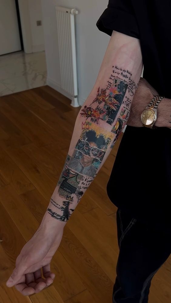 Comic Book Sleeve Tattoo Design