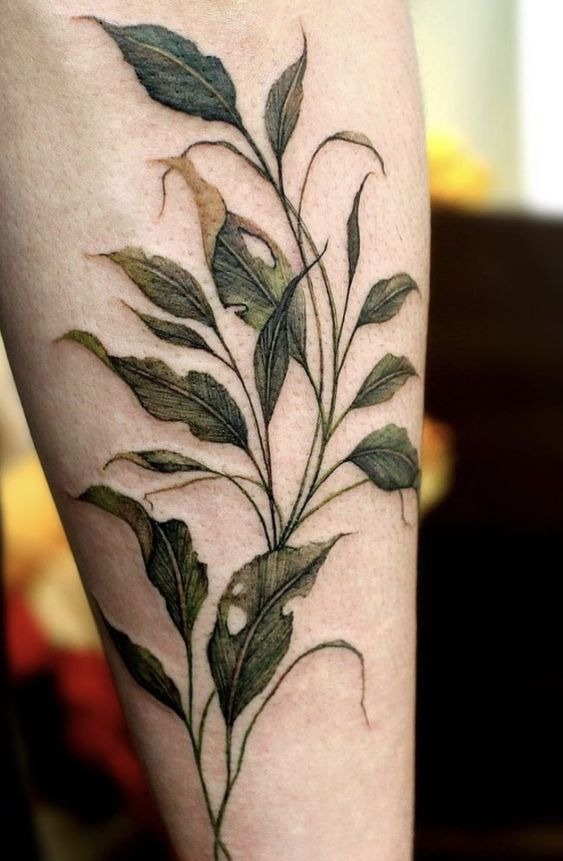 Verdant Botanicals Tattoo Design