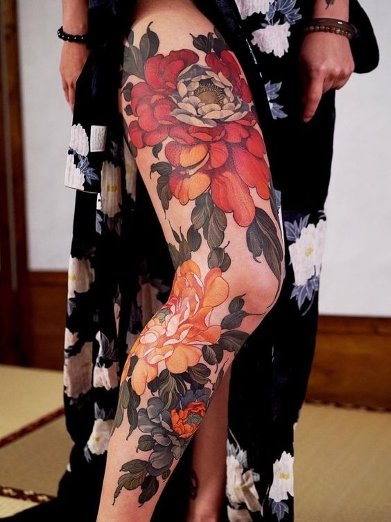Whimsical Cat Samurai Tattoo Design