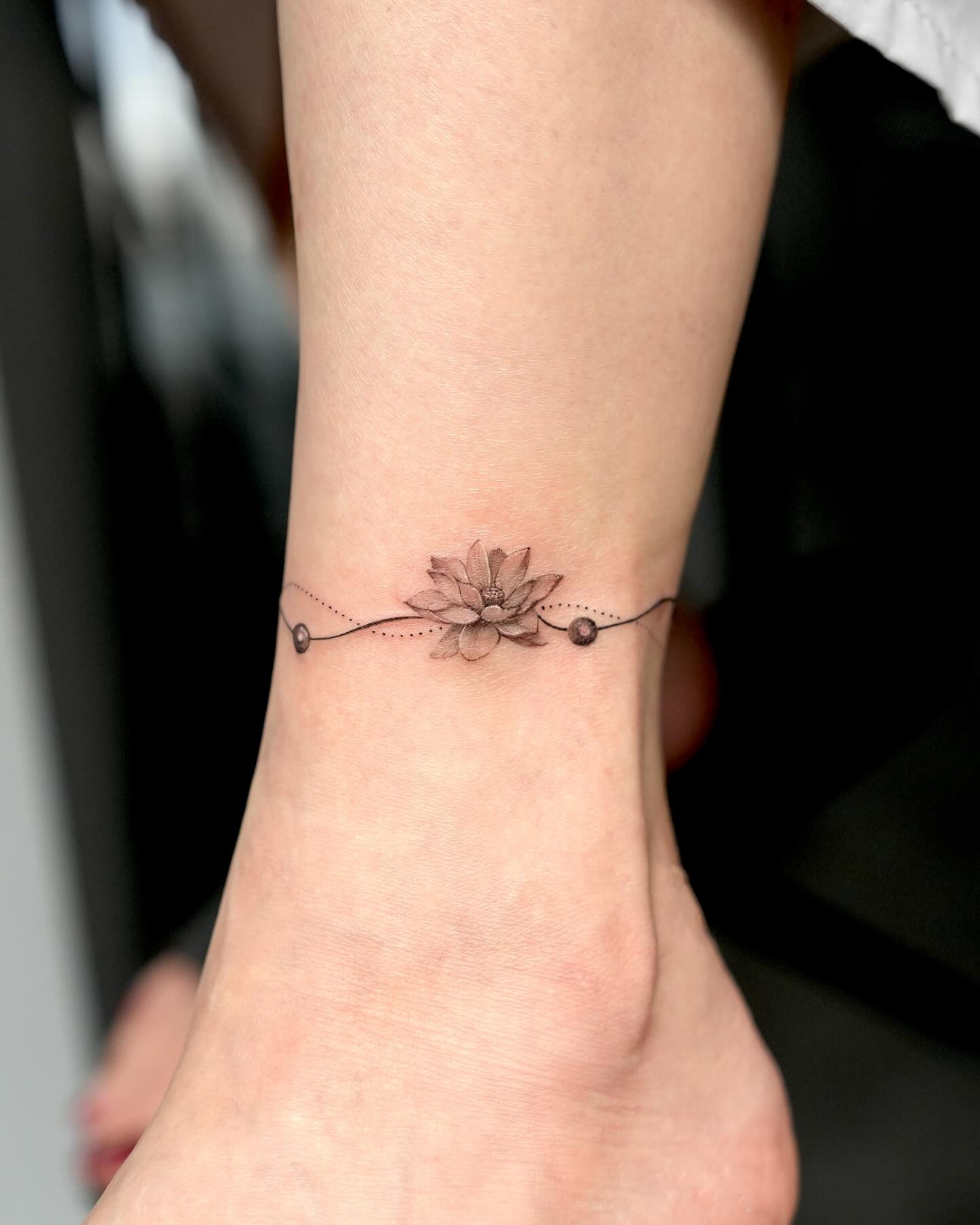 Lotus Anklet Tattoo Tattoo Design