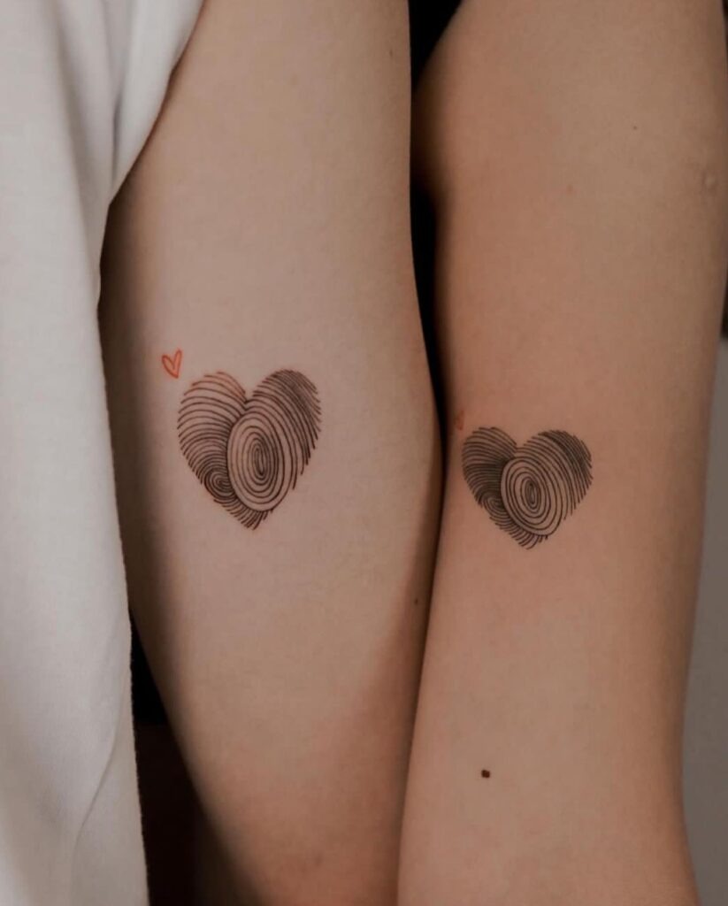 Cute Complimentary Avocados Tattoo Design