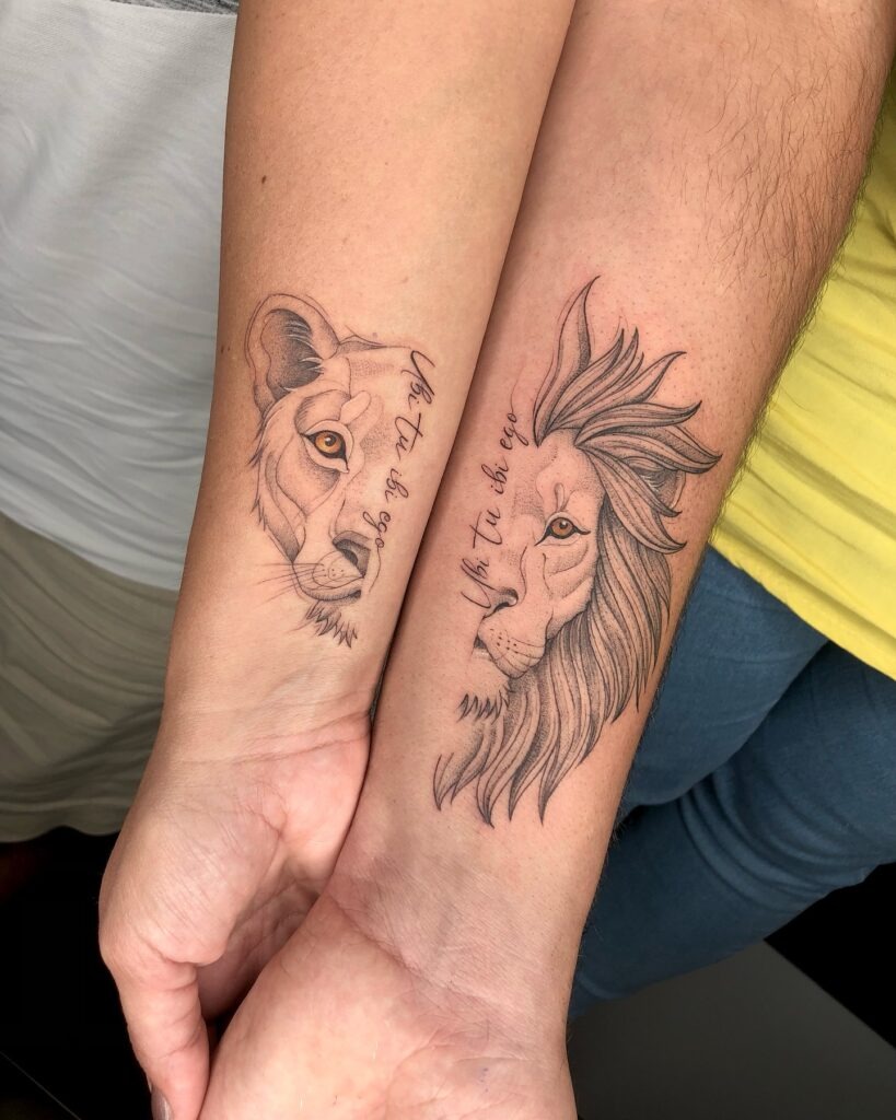 Matching Lego Block Couple Tattoos Tattoo Design