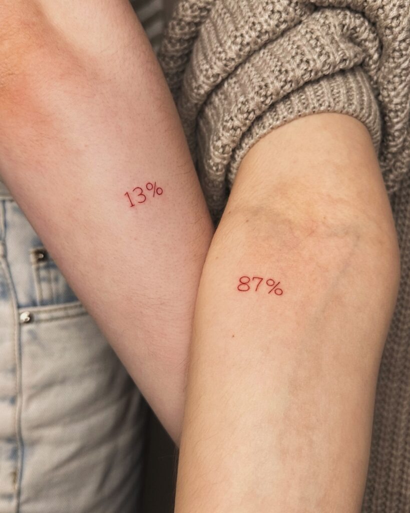 Matching Mountain and Wave Tattoos Tattoo Design