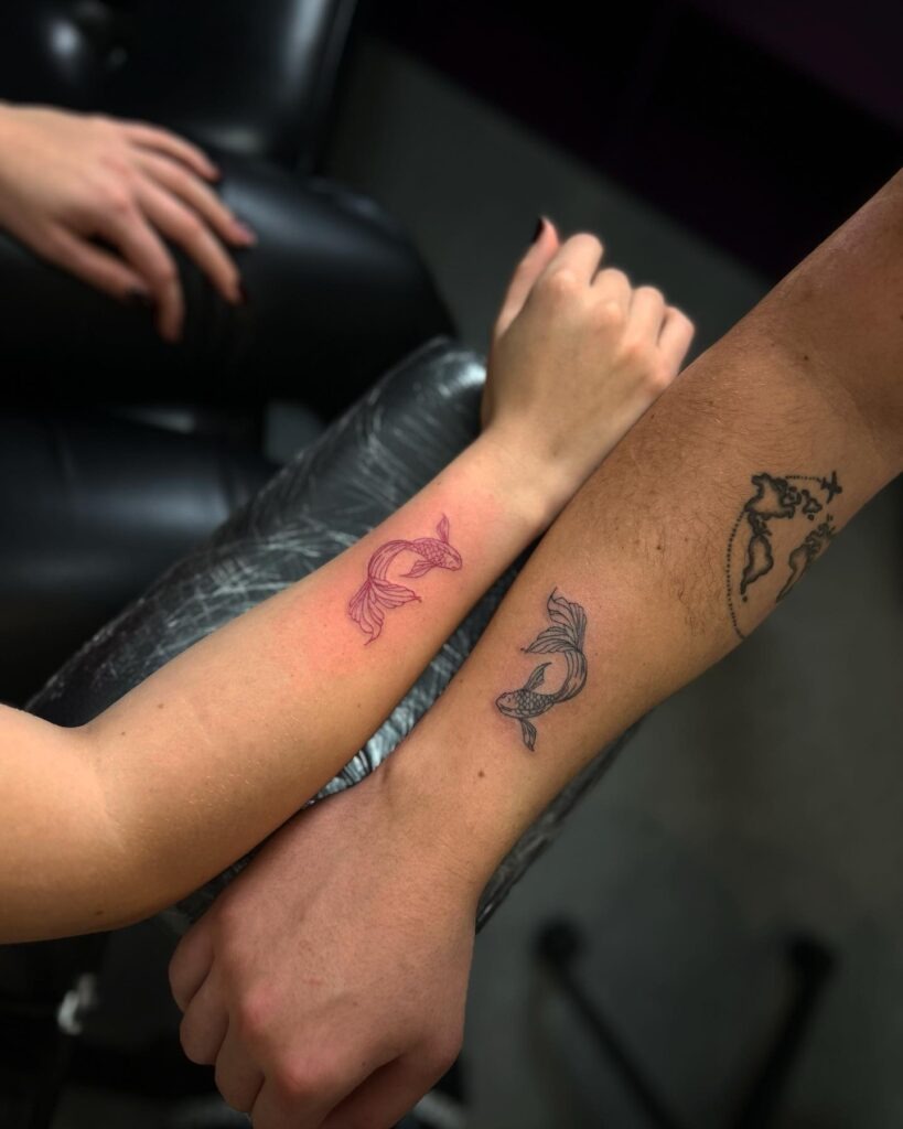 Matching Wedding Bouquet Tattoos Tattoo Design