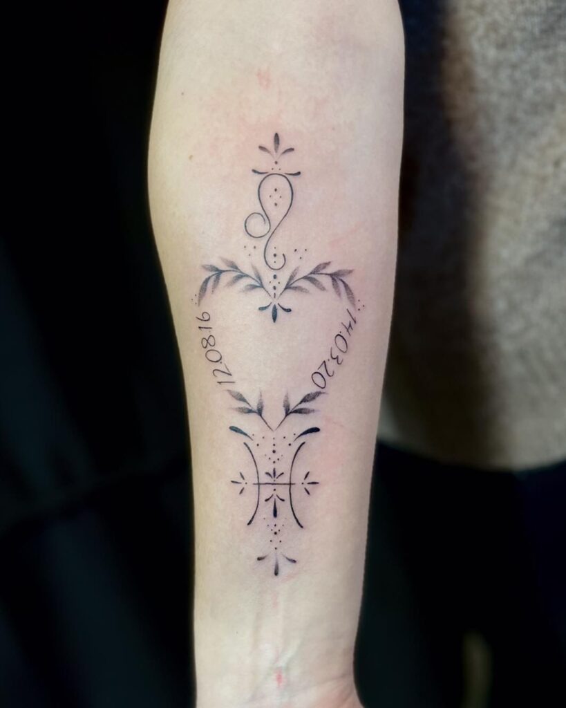 Butterfly Memorial Date Tattoo Tattoo Design