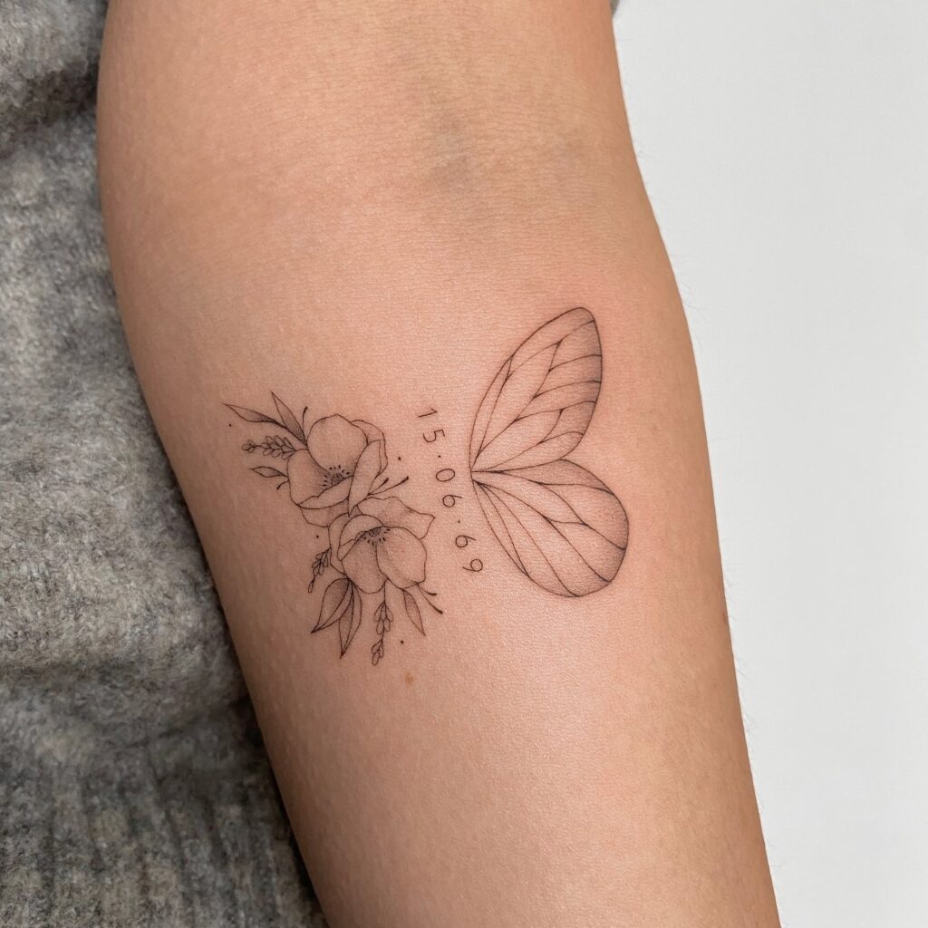 Couples Matching Date Tattoo Tattoo Design