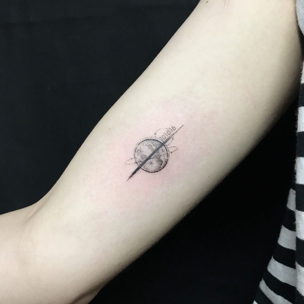 Geometric Bear Memorial Tattoo Tattoo Design