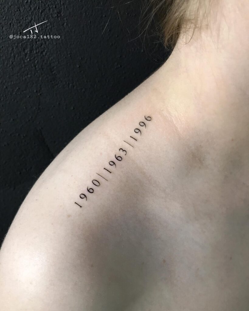 Matching Roman Numeral Couple Tattoos Tattoo Design