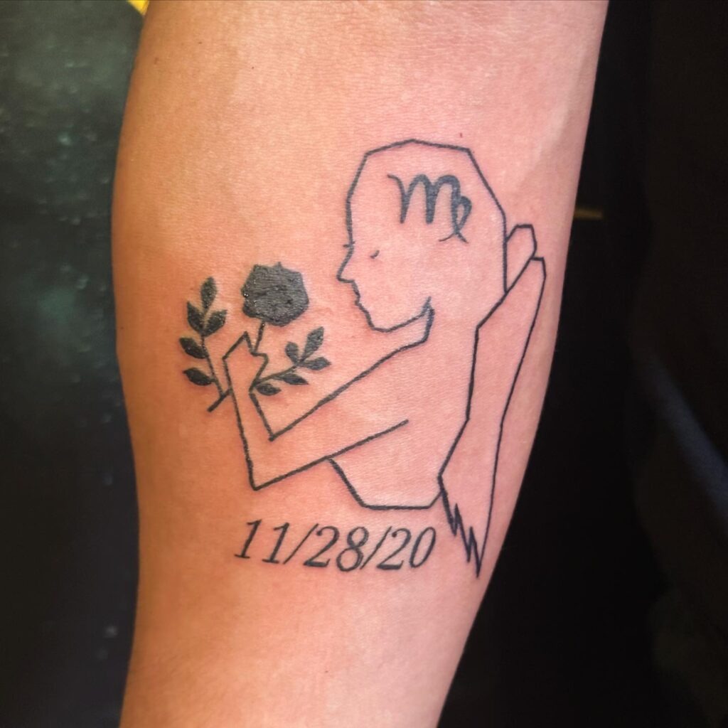 Minimalist Date Tattoo Tattoo Design