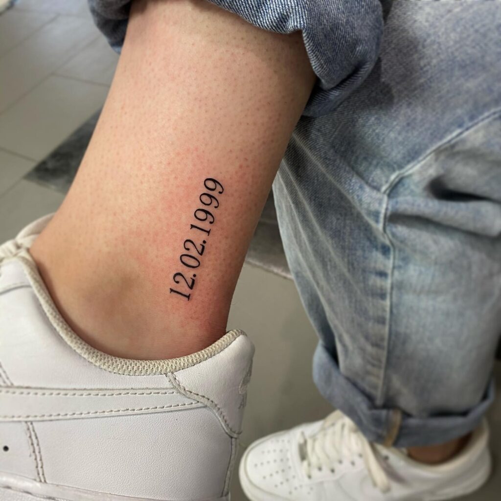Mother & Cub Date Tattoo Tattoo Design