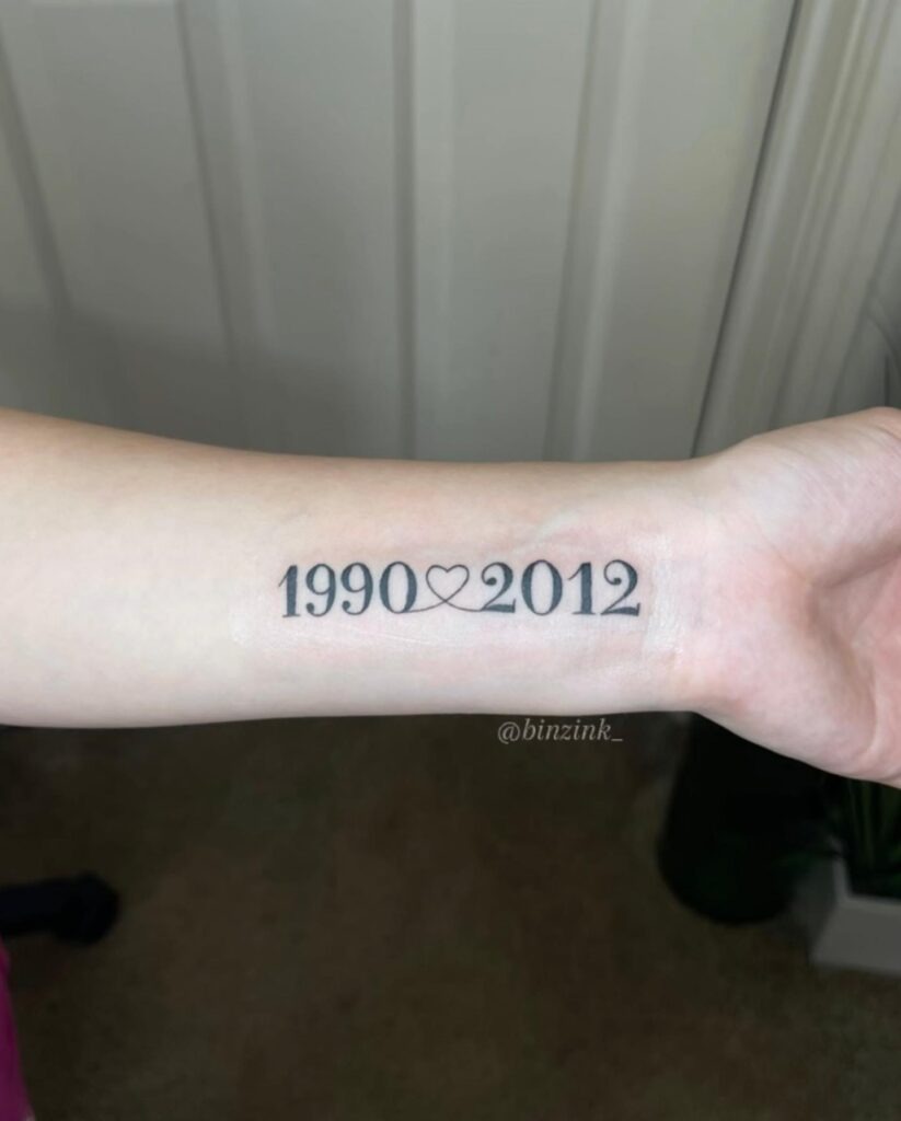 Planetary Date Tattoo Tattoo Design