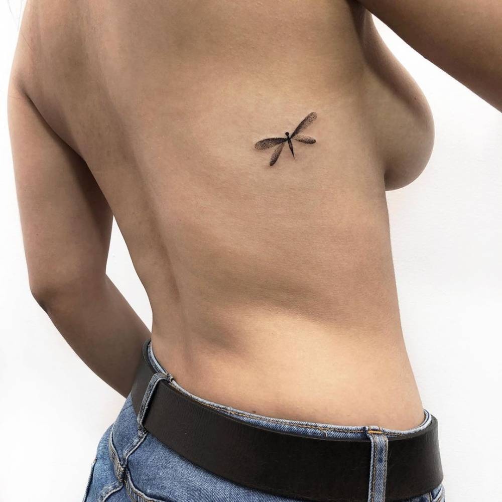 Blue Colored Dragonfly Tattoo Design Tattoo Design