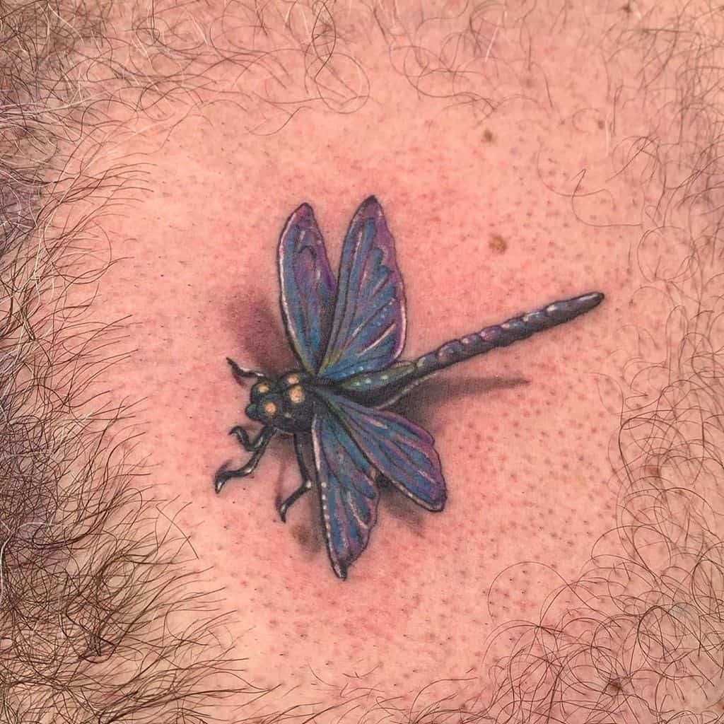 Clean and Crisp Dragonfly Tattoo Tattoo Design