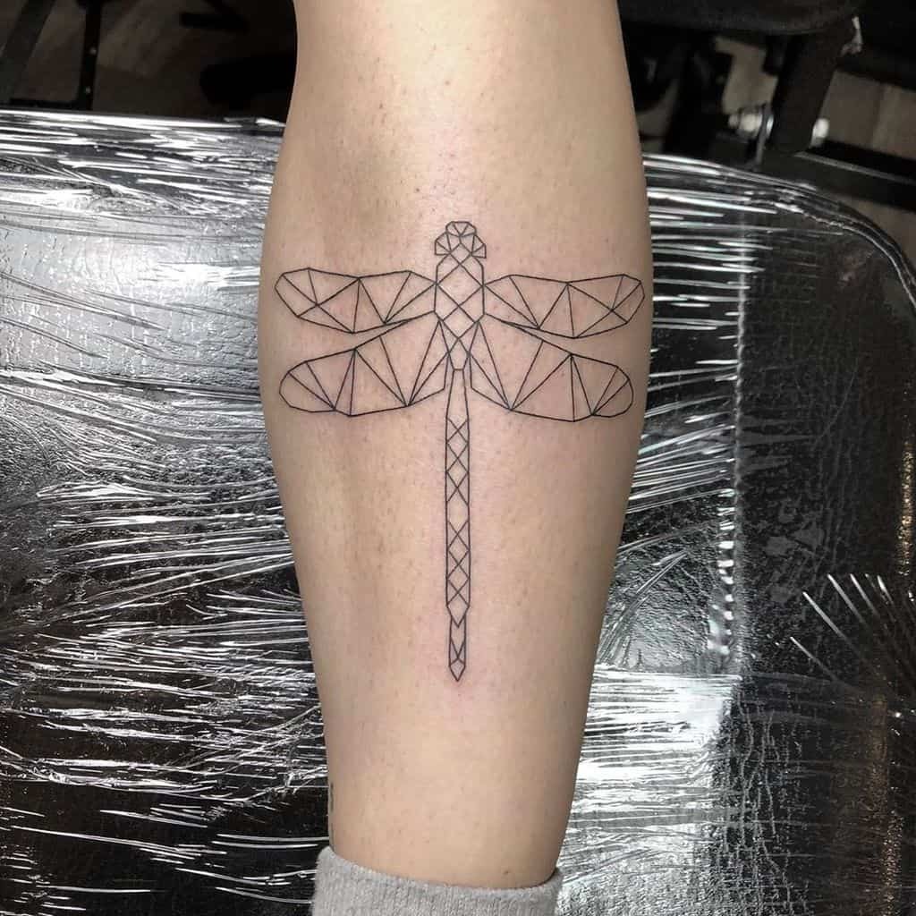 Elaborate Diamond Mystic Dragonfly Tattoo Design Tattoo Design