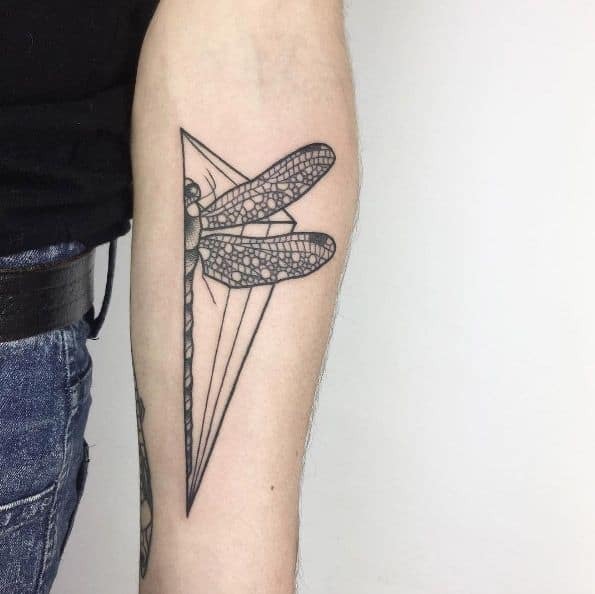Green Shadowed Dragonfly Tattoo Design Tattoo Design