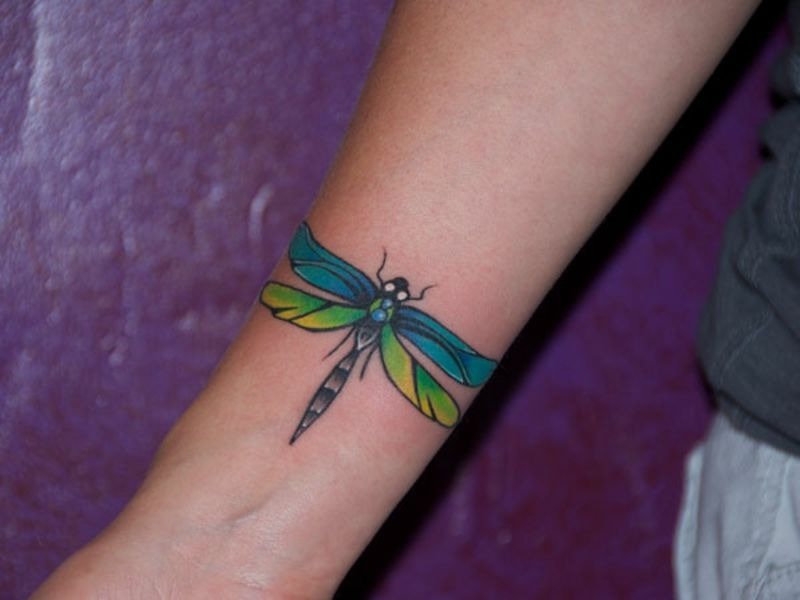 Greyish-brown Dragonfly Tattoo Design Tattoo Design