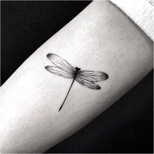 Long Tailed Black Shaded Dragonfly Tattoo Design Tattoo Design
