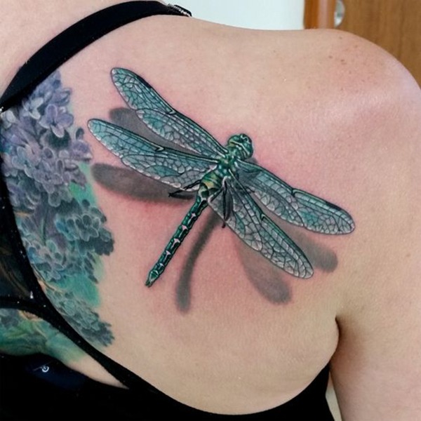 Rainbow Splash Dragonfly Tattoo Design Tattoo Design