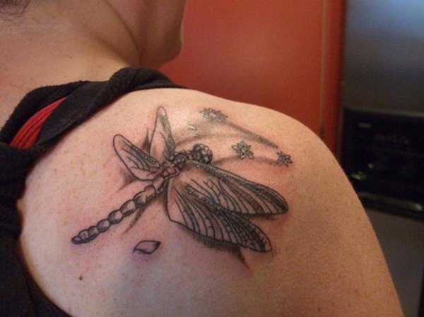 Skull Dragonfly Tattoo Design Tattoo Design