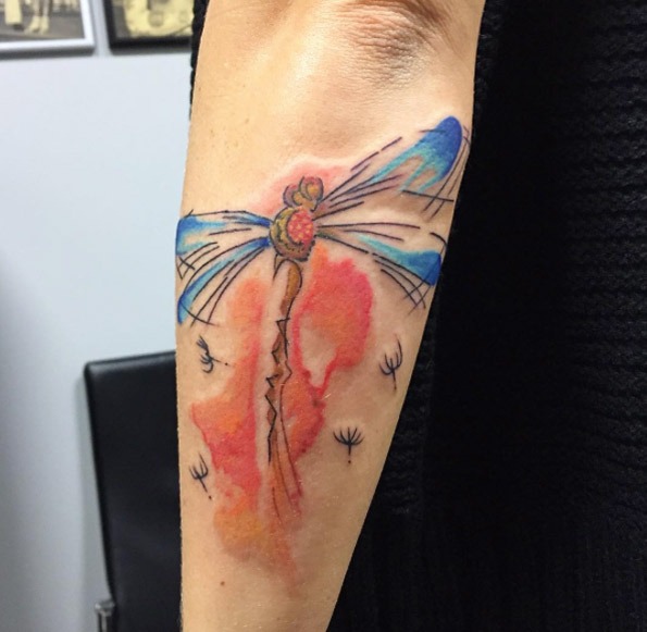 Upside Down Basic Dragonfly Tattoo Design Tattoo Design