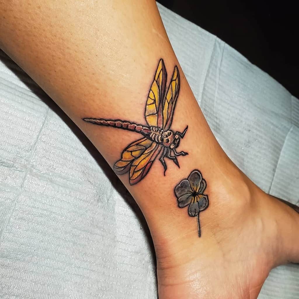 Winged Dragonfly Tattoo Idea Tattoo Design