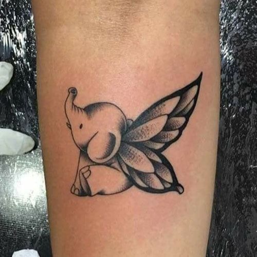 Ornamental Elephant Back Tattoo Tattoo Design