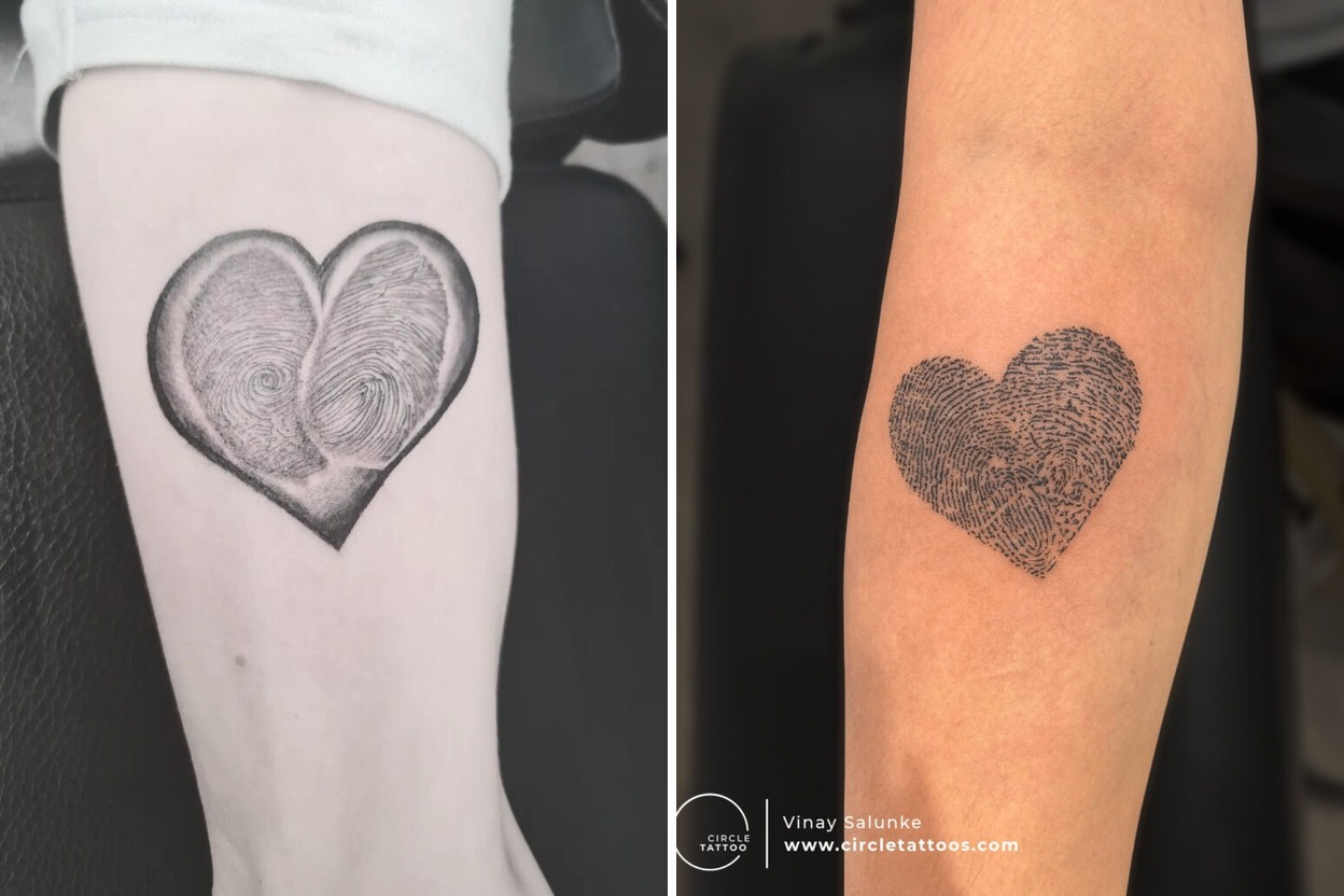 40+ Creative Fingerprint Tattoo Ideas To Symbolize Love, Unity, and Identity Featured Lookbook Collage