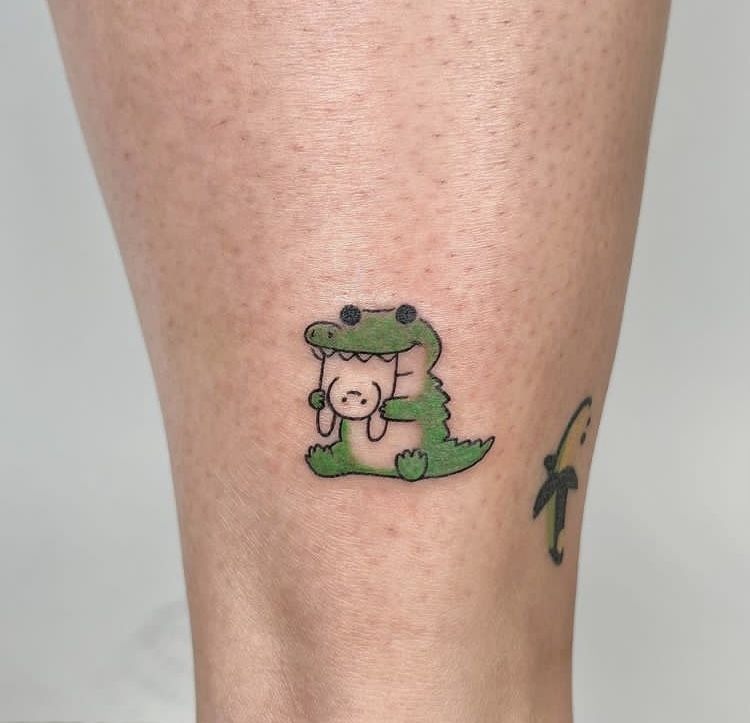 Princess Frog on a Branch Tattoo Tattoo Design