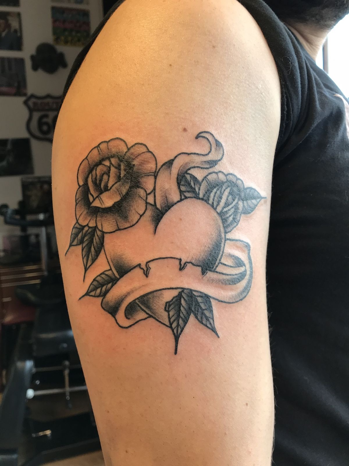 Broken Heart With Flowers Tattoo Tattoo Design