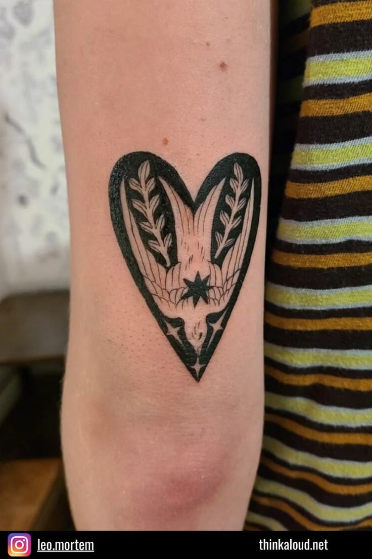 Moth Wing Heart Tattoo Tattoo Design