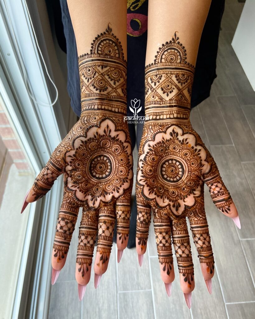 Traditional Mandala Bridal Henna Design Tattoo Design