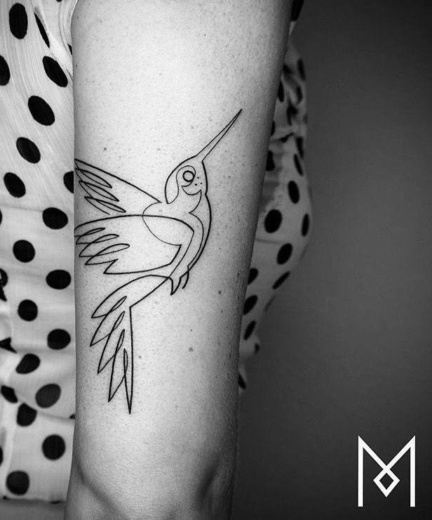 Abstract Hummingbird Tattoo Design Tattoo Design