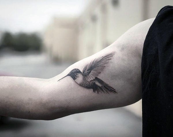 Hummingbird Tattoo with Dancing Wings Tattoo Design