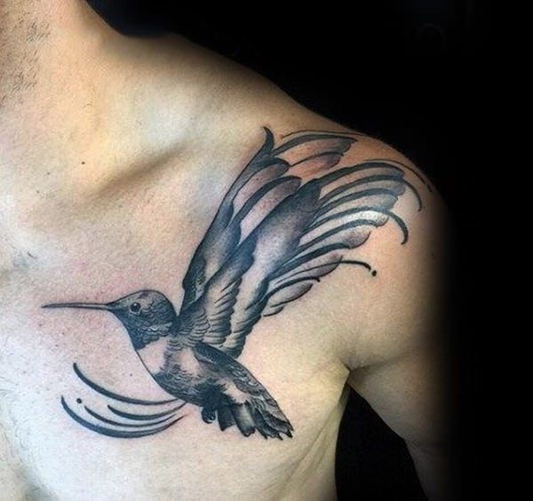 Oversized Angel Wings Hummingbird Tattoo Ideas Tattoo Design