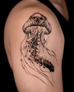 Dark Surreal Jellyfish Tattoo Tattoo Design