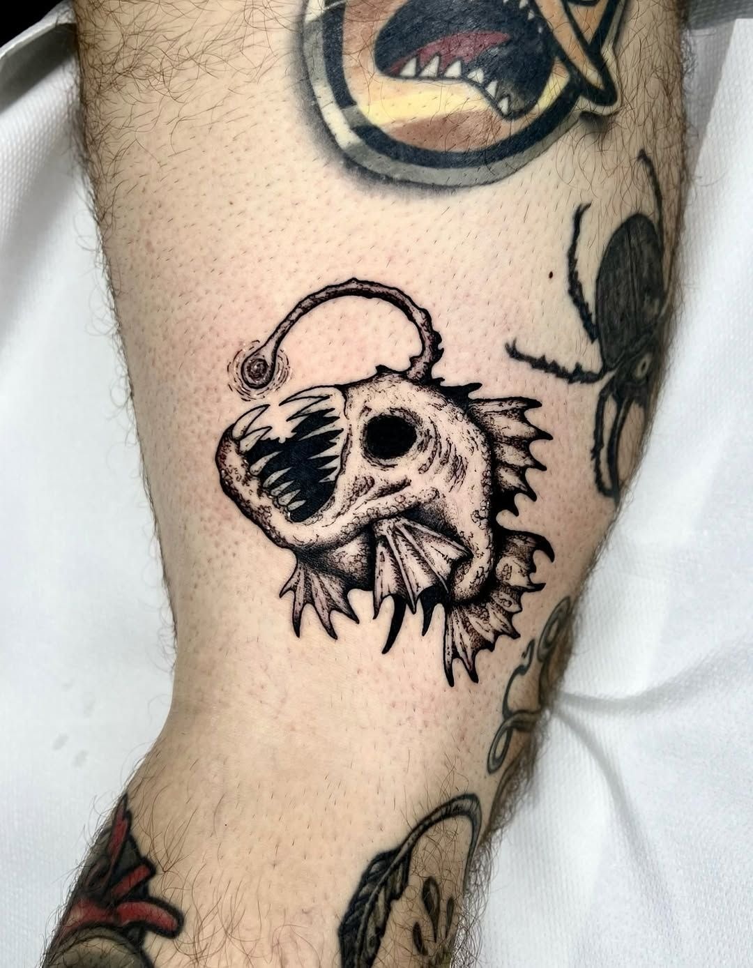 Anglerfish Skull Tattoo Tattoo Design