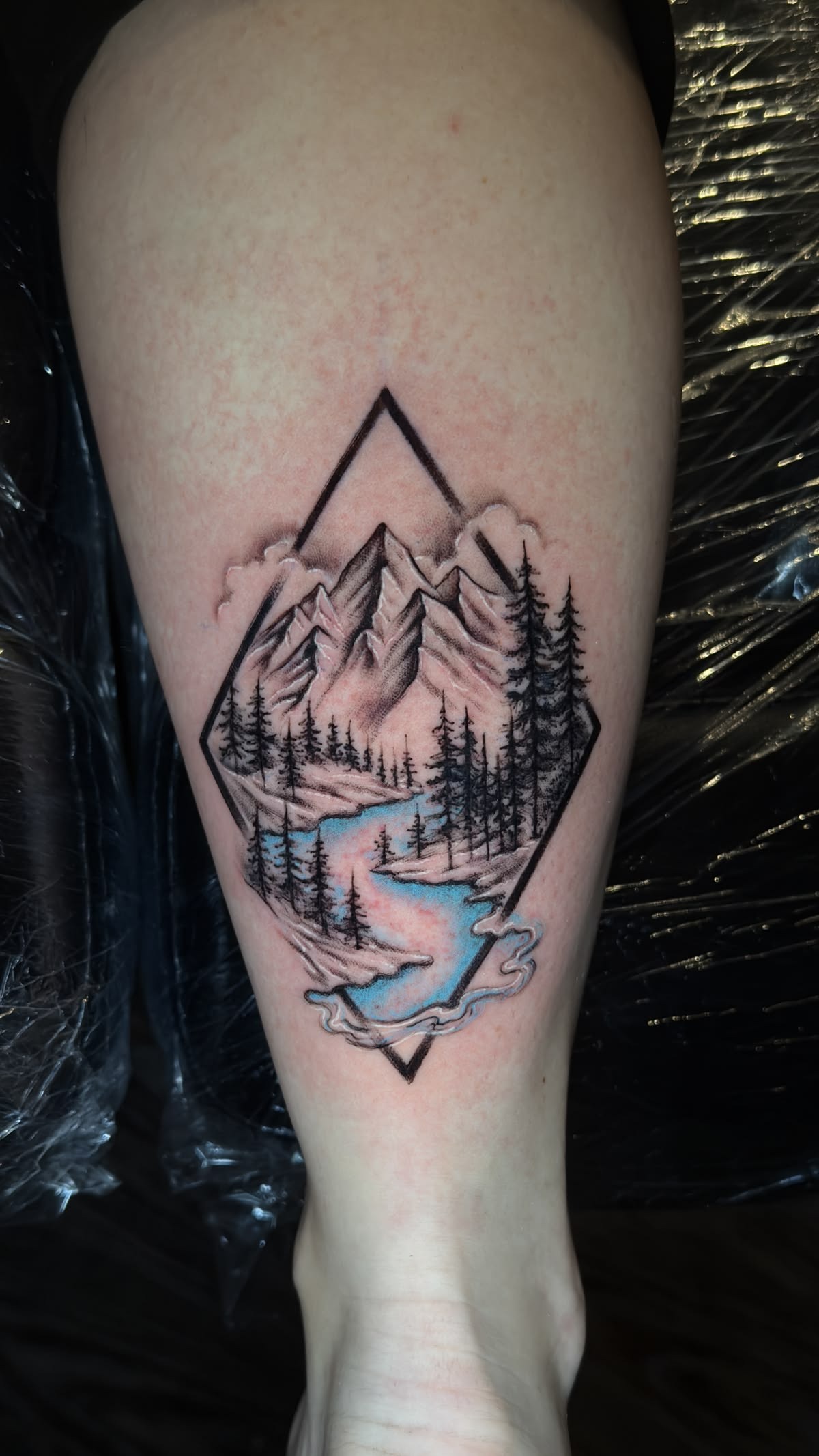 Color Mountain River Tattoo Tattoo Design