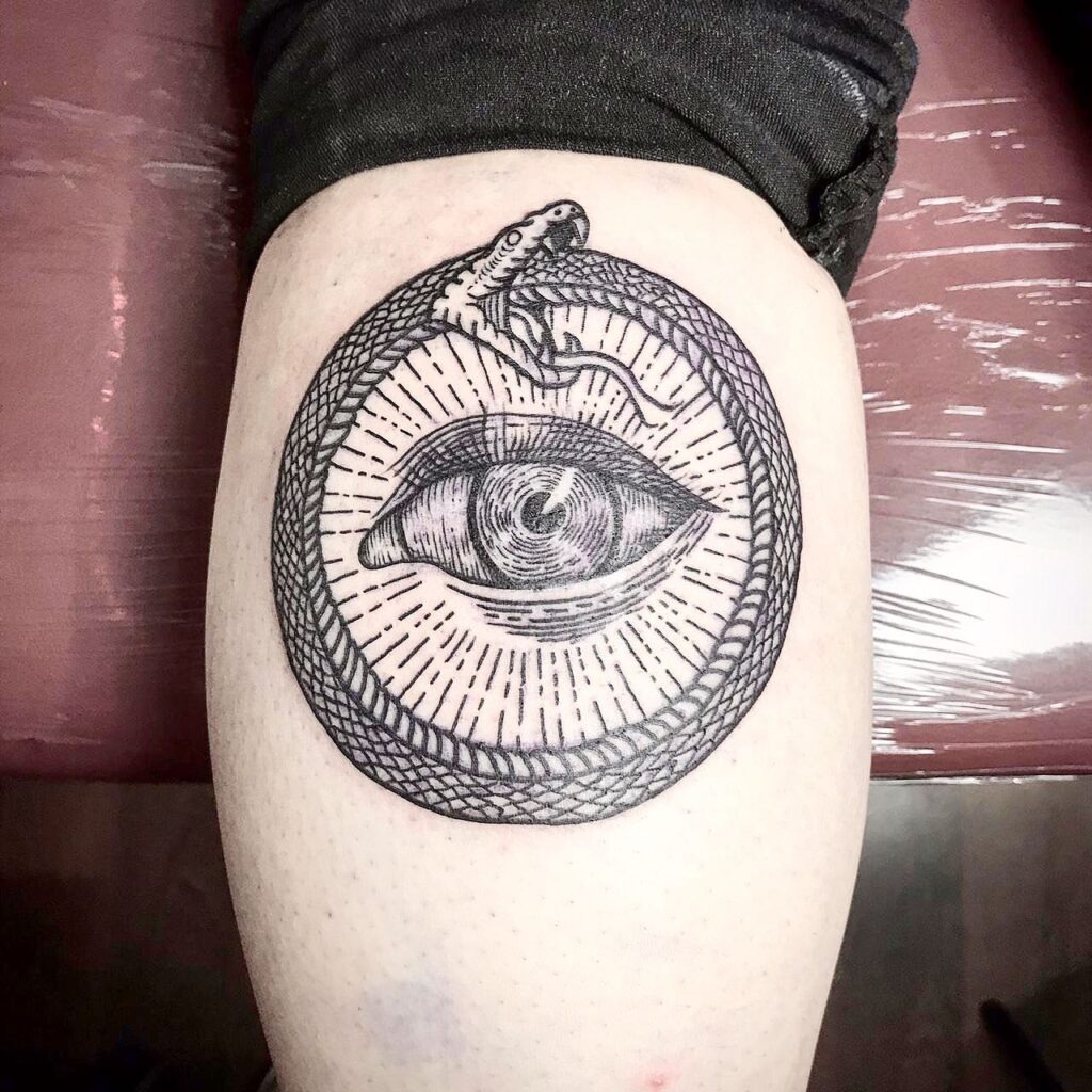 All-Seeing Eye Ouroboros Tattoo Tattoo Design