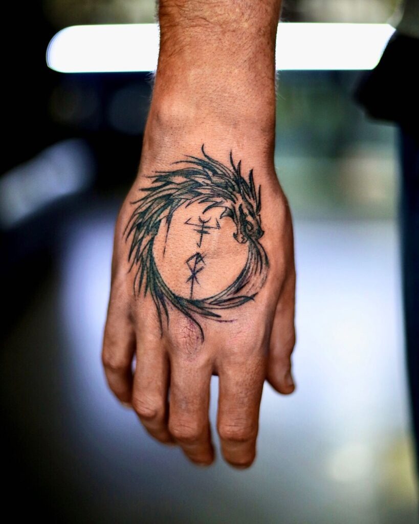 Dual-Headed Dragon Infinity Ouroboros Tattoo Tattoo Design