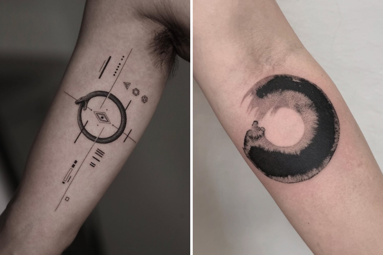 Creative Ouroboros Tattoo Ideas That Make a Bold Artistic Statement Featured Lookbook Collage