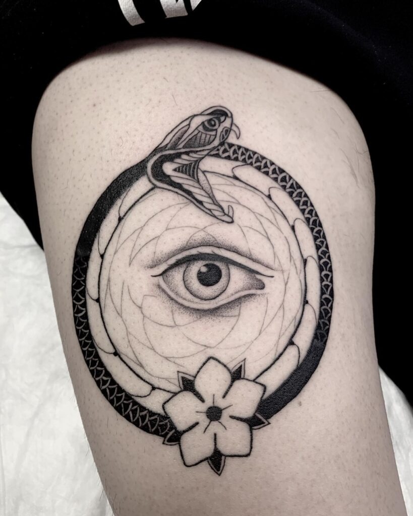 Ouroboros Eye of Awareness Tattoo Tattoo Design