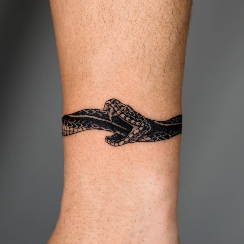 Ouroboros Snake Band Tattoo Tattoo Design