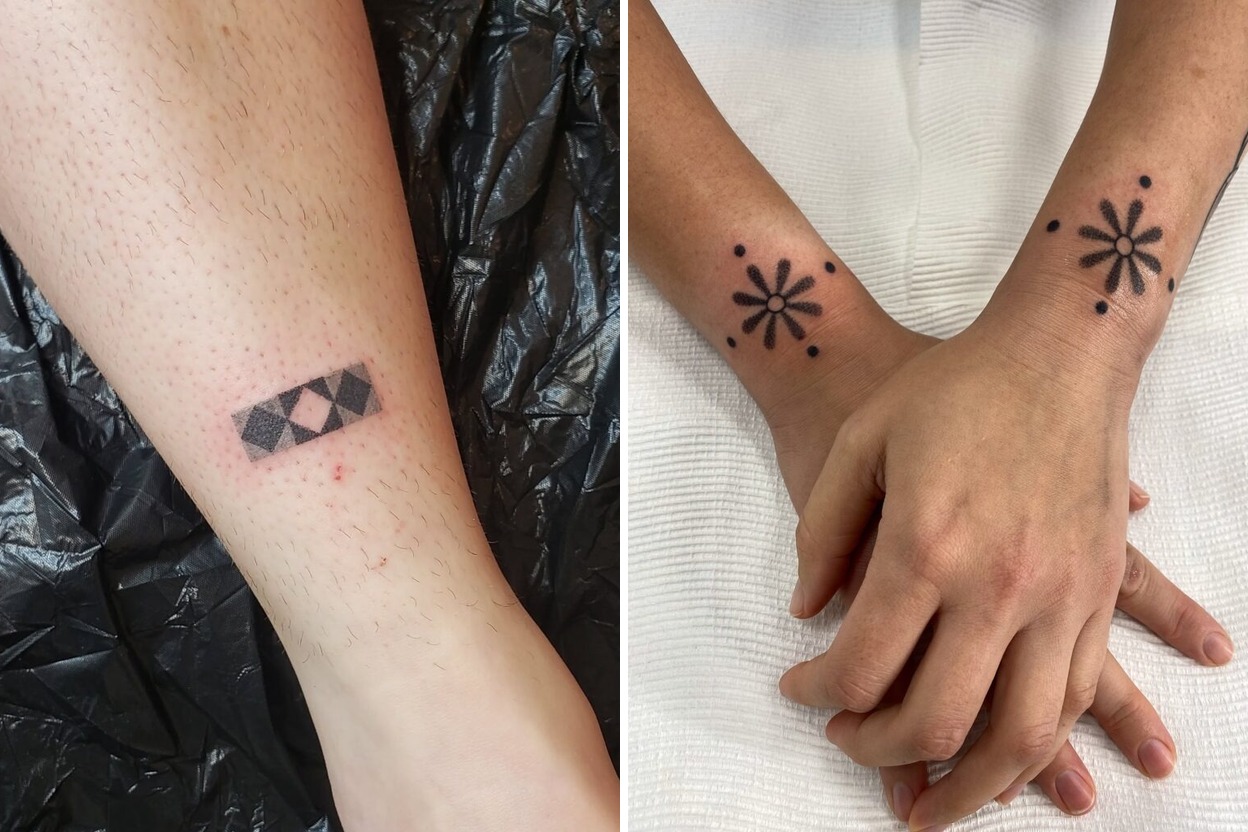 56+ Creative Stick And Poke Tattoo Ideas & Inspiration Featured Lookbook Collage