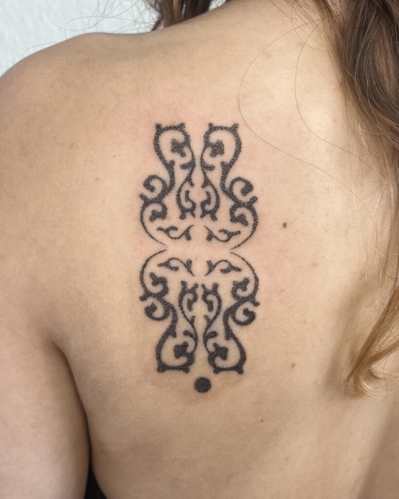 Ornamental Symmetry Back Tattoo Tattoo Design