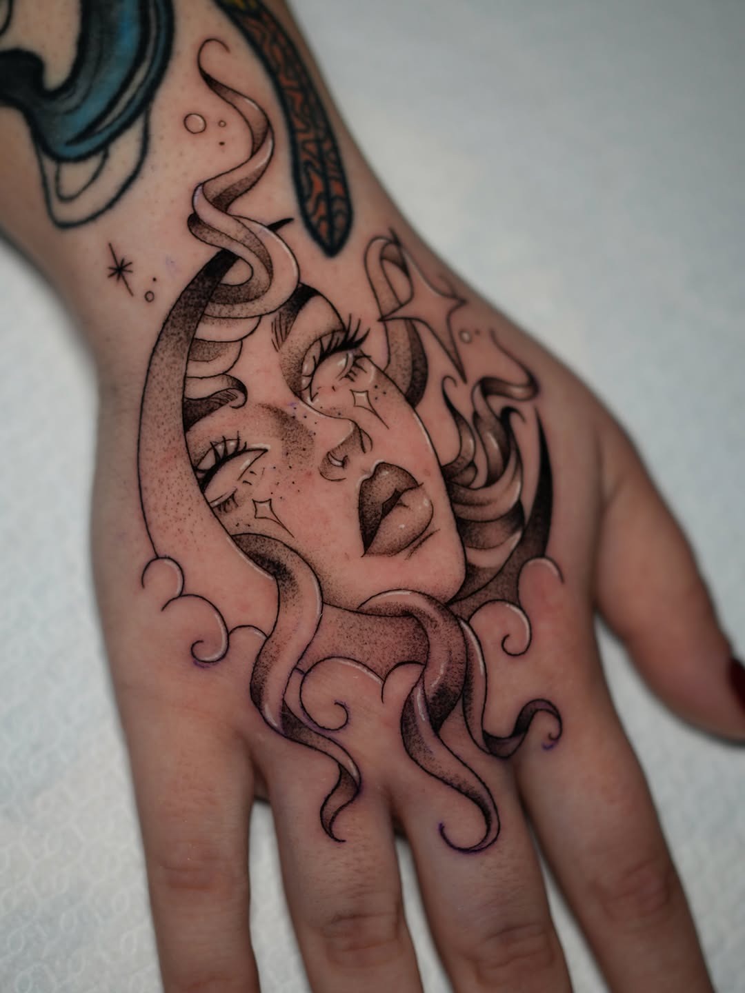 A Unique Crescent Moon Tattoo Design Tattoo Design