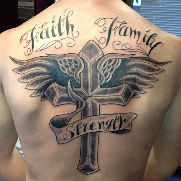 Back Cross Masterpiece Cross Tattoo Tattoo Design
