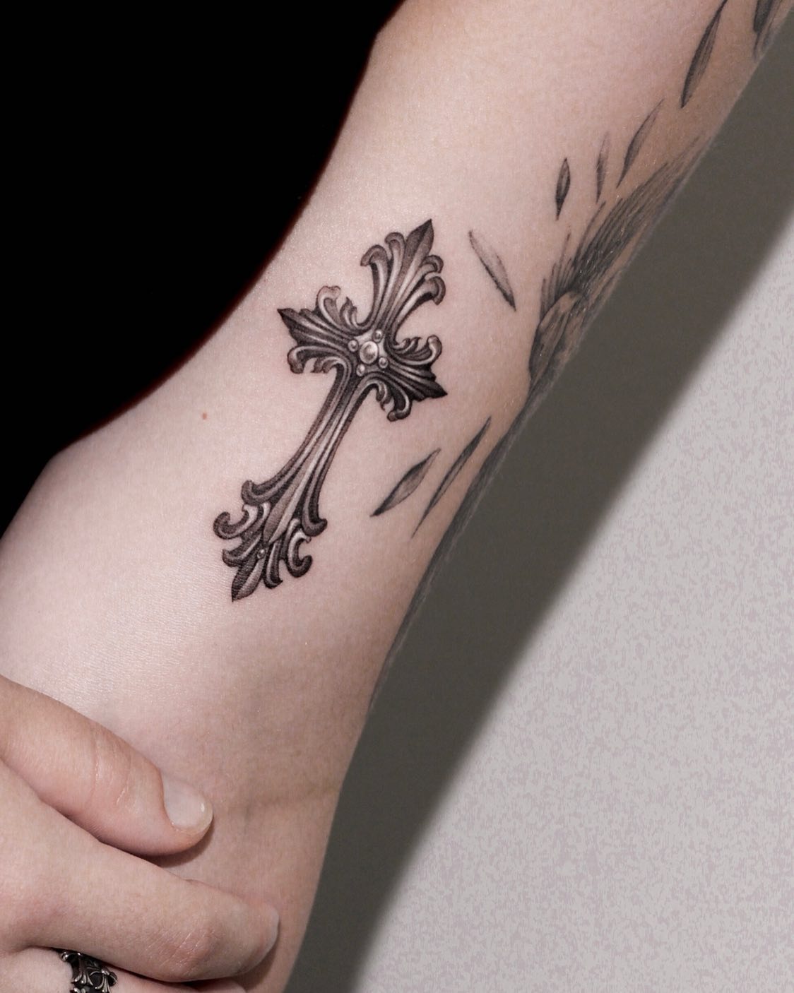 Decorative Filigree Cross Tattoo Tattoo Design