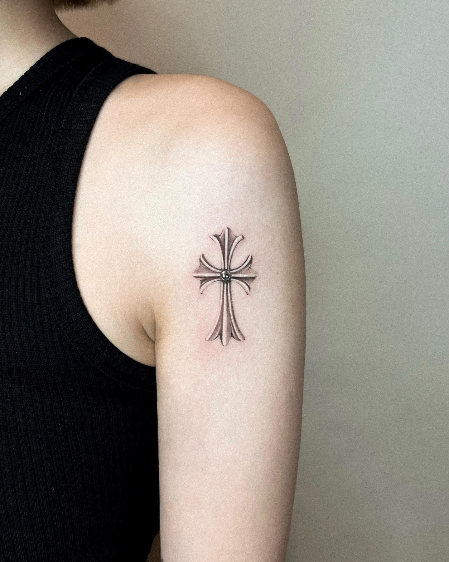 Ornate Gothic Cross Tattoo Tattoo Design