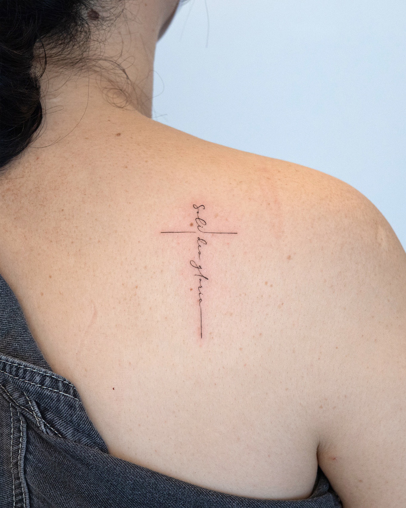 Scripture Cross Tattoo Tattoo Design
