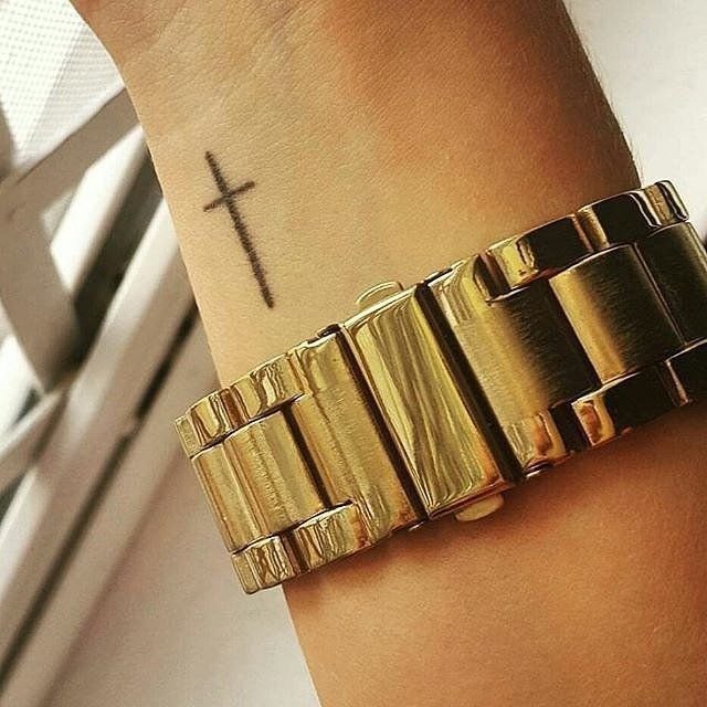 Long Cross Wrist Tattoo Tattoo Design